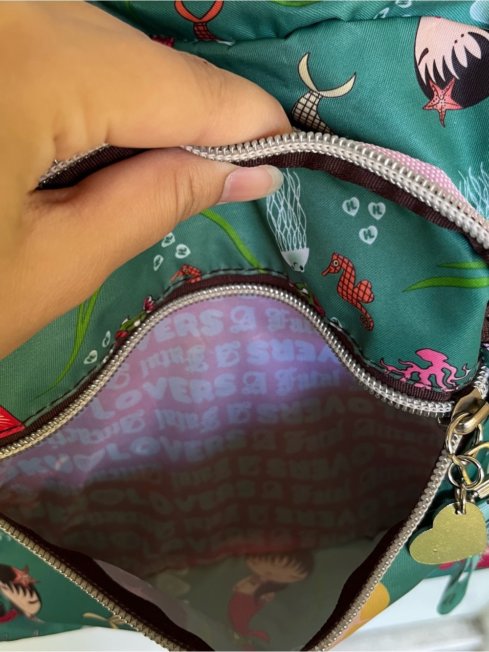 Harajuku Lovers Y2K Vintage Gwen Stefani Rare Mermaid Print Handbag! - Picture 4 of 9